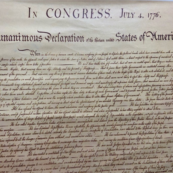 Declaration of Independence Canvas Poster - Picture 2 of 5